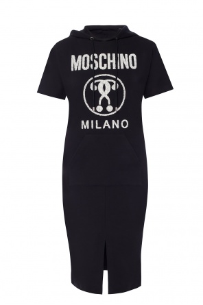 Sukienka z kapturem z logo, zdjęcie 1 Sukienka z kapturem z logo od Moschino